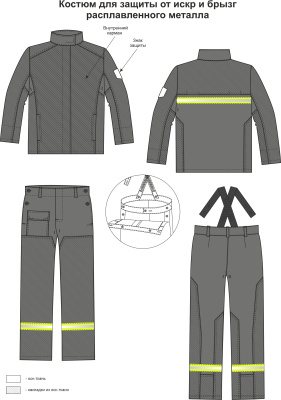 Костюм огнестойкий  Тр-3